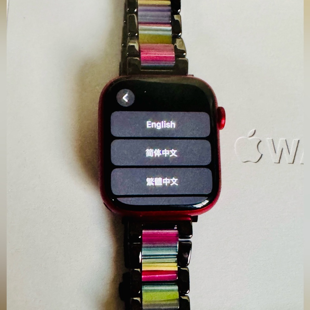 APPLE Watch Series 7 in Red 45mm. With lots of Accessories!